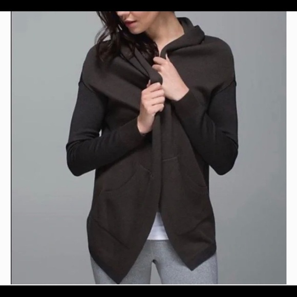 Lululemon Cabin Yogi Wrap Sweater Sz 6 - Picture 1 of 14